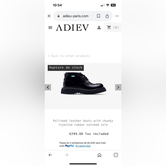 RARE Kickers Aktyon Adieu boots eu39 - Picture 7 of 8